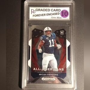 2021  Panini Prizm Draft Picks #188 Micah Parsons All-Americans RC